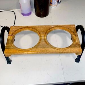 Dog Water & Food Bowl stand (Small)